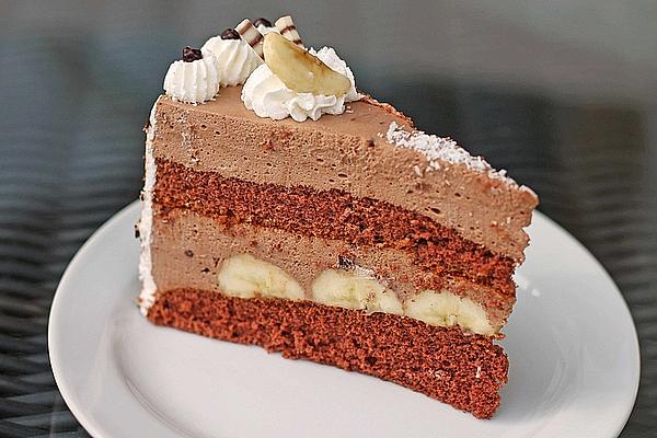 brigittes schokosahnetorte mit bananen