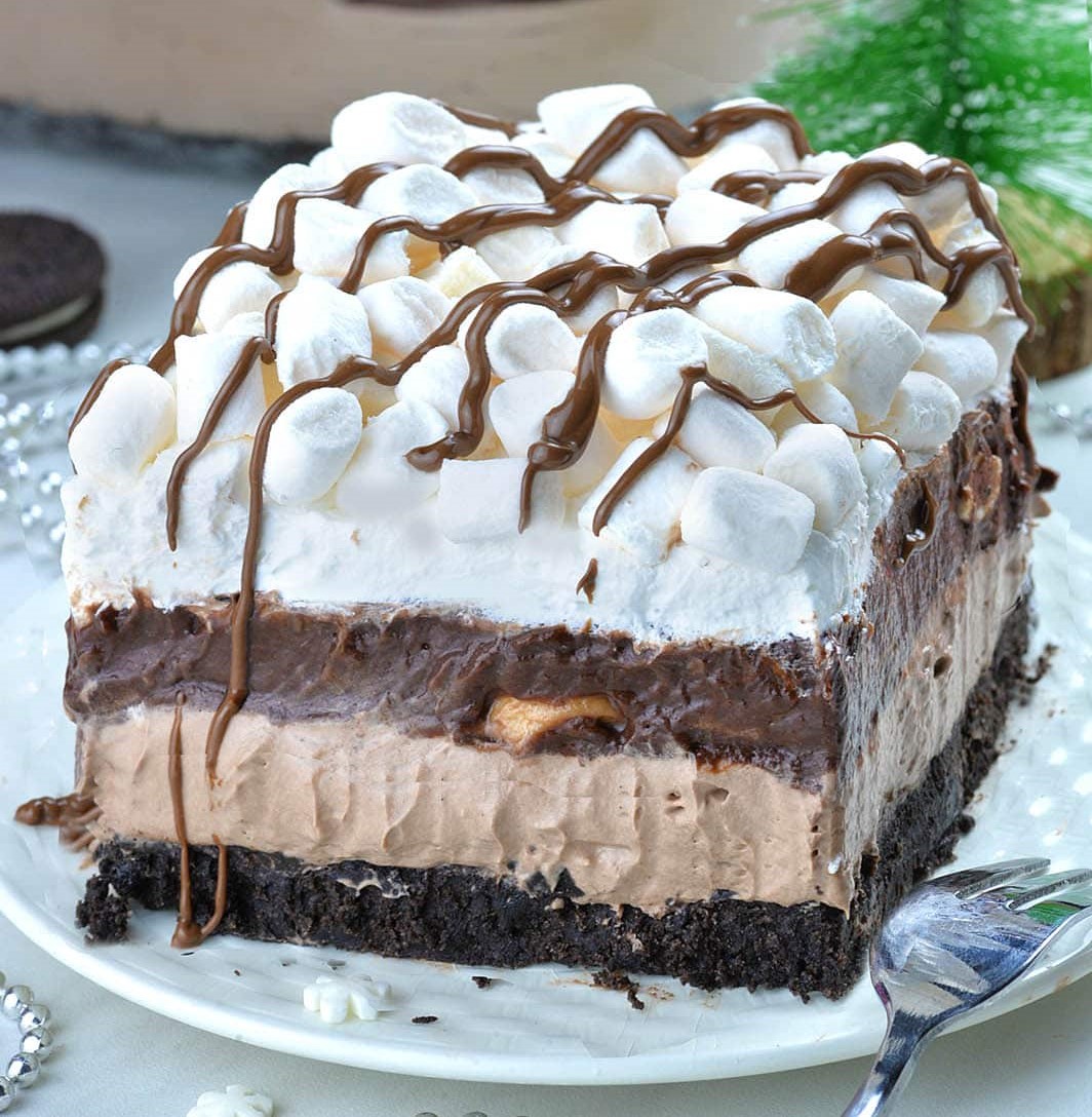 Hot Cocoa Lasagna 1