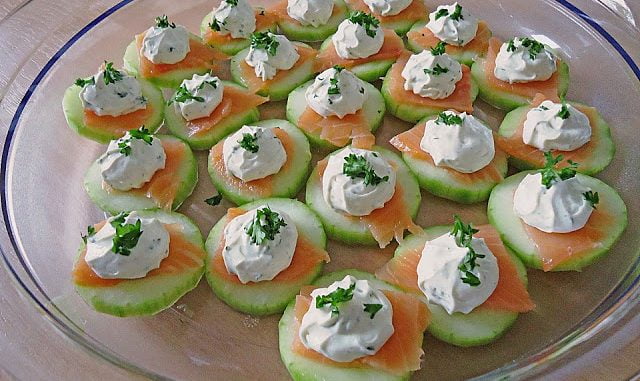 Gurken Lachs Häppchen – Süße Rezepte