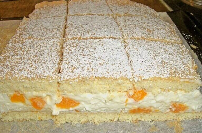 Mandarinen Quark Schnitten mit Suchtpotenzial