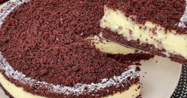 Einfache und leckere no-bake Schokoladen-Biskuit-Torte