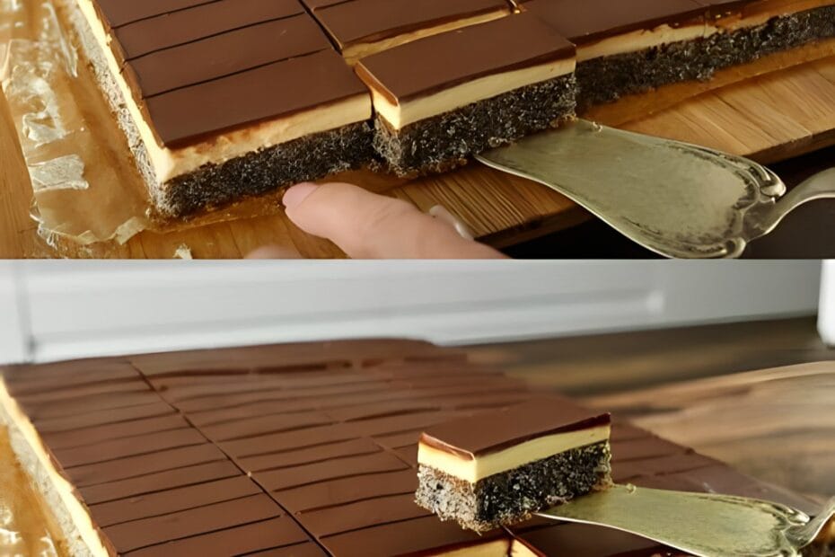 Fantastischer Mohnkuchen mit Vanillecreme,