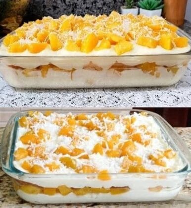 Mandarinen (Pfirsich) Tiramisu