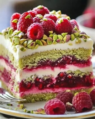 Himmlischer Pistazien-Himbeer-Traumkuchen