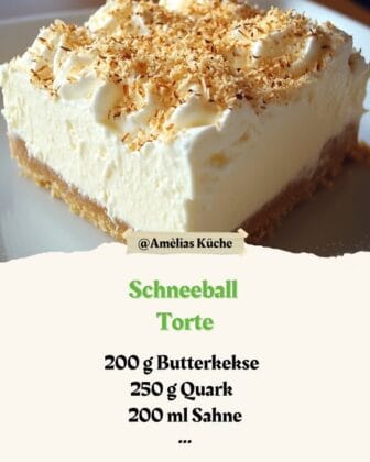 Schneeball Torte