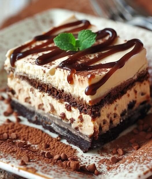 Karamell-Brownie-Käsekuchen