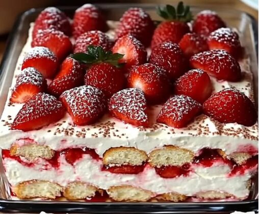 Blitz-Erdbeer-Tiramisu: 