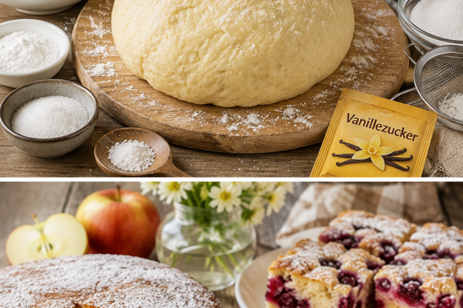 Quark-Öl-Teig als schnelles Grundrezept für süße Kuchen und Muffins